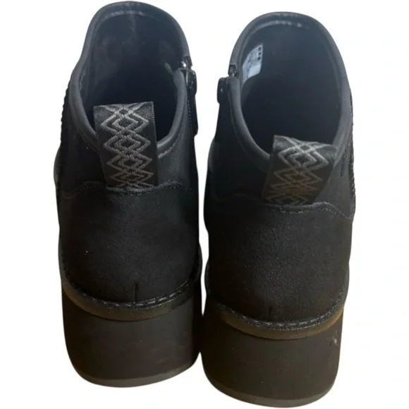 UGG Women’s Platform Suede Ankle Boots Black Size 7.5 – Chunky Lug Sole, New - Picture 6 of 10